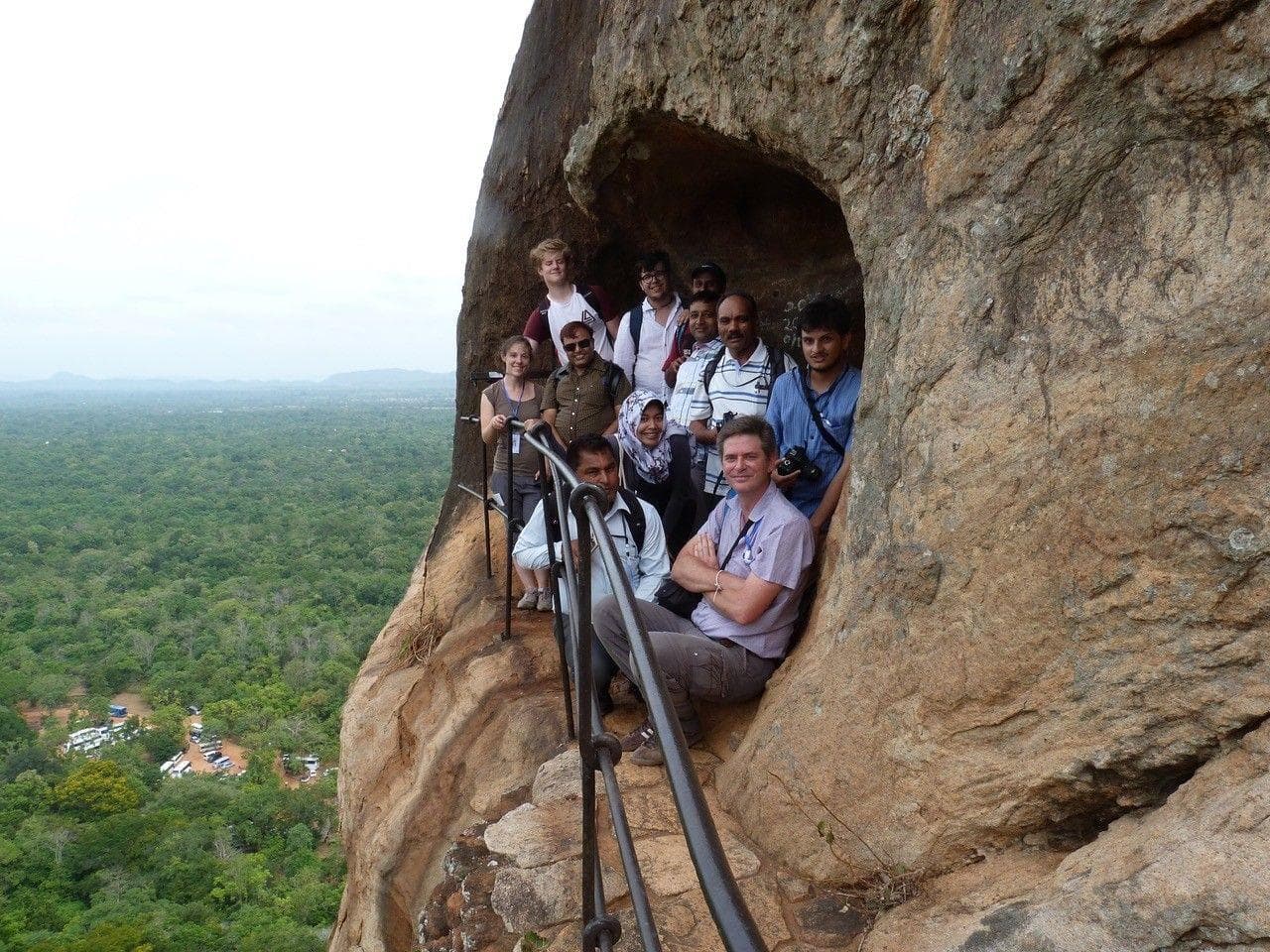 International study group at Sigiriya
